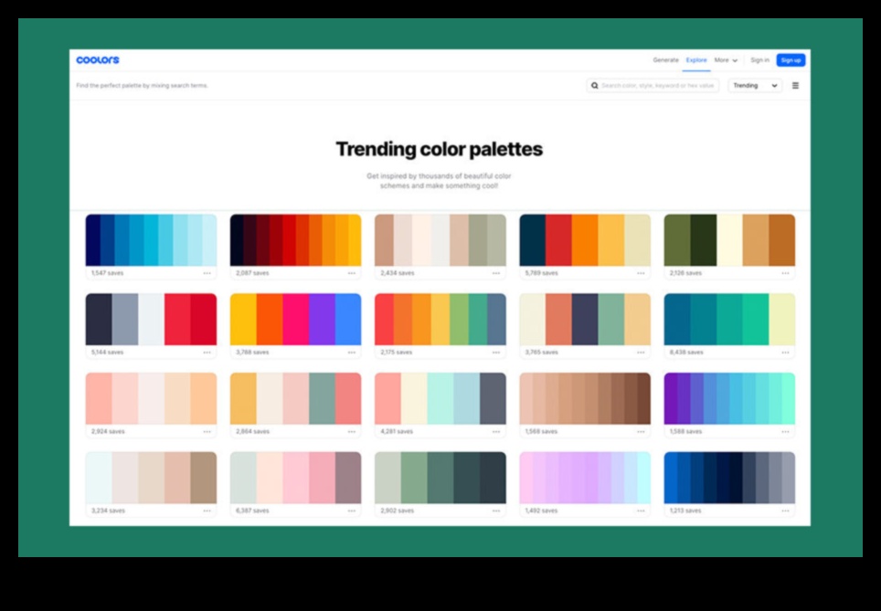 Creații colorate: puterea paletei în instrumentele de design