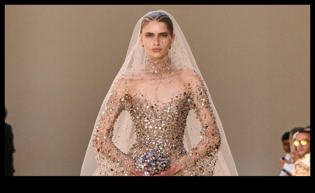 Flair futurist: Stralucirea pistei în Couture de mireasă modernă