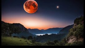 Luminescență lunară: frumusețe radiantă în mijlocul minunilor cosmice